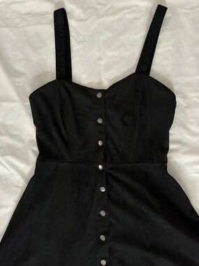 Black Button-Front Women’s Dress